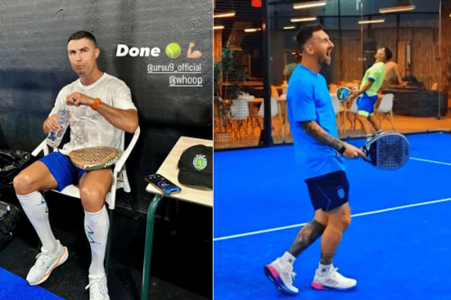 Messi vs. Ronaldo in padel: de rivaliteit gaat door