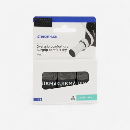 Padel overgrip comfort dry zwart