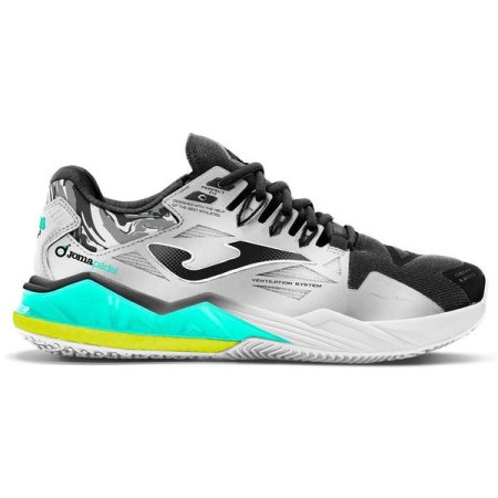 Joma Spin Padel Heren - Wit/Zwart
