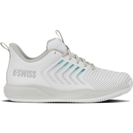 K-Swiss Ultrashot Light Clay Dames - Wit/Grijs/Blauw