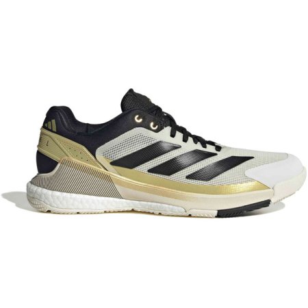 adidas Crazyquick Boost Padel Heren - Wit/Zwart/Goud