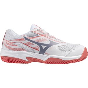 Mizuno Break Shot 5 Clay Junior - wit/oranje