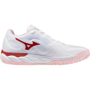 Mizuno Wave Enforce Court Clay Dames - Wit/Roze
