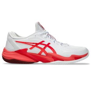 ASICS Court FF 3 Novak Clay Heren - wit/oranje