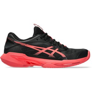 ASICS Solution Speed FF 4 Clay Dames - zwart/rood