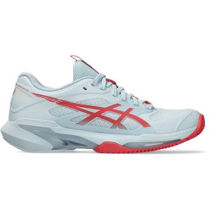 ASICS Solution Speed FF 4 Clay Dames - Lichtblauw/Rood