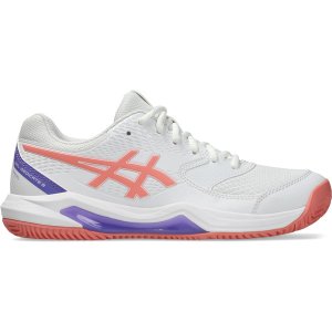 ASICS Gel-Dedicate 8 Padel Dames - wit/oranje