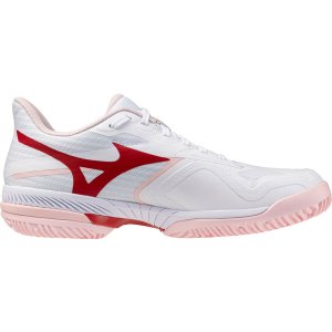 Mizuno Wave Exceed Court Clay Dames - Wit/Roze