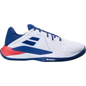 Babolat Propulse Fury 3 Clay Heren - wit/blauw