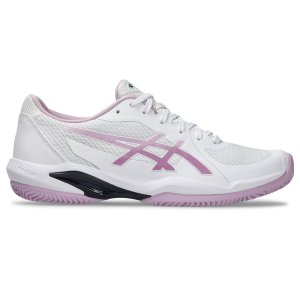ASICS Solution Swift FF 2 Clay Dames - wit/roze