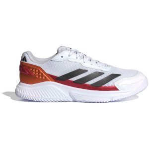 adidas Courtquick Padel Heren - wit/zwart/rood