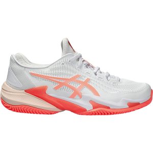 ASICS Court FF 3 Clay Dames - wit/roze