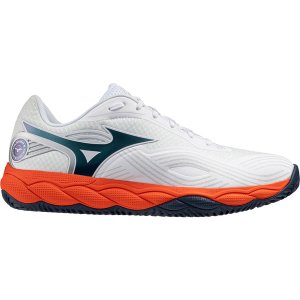 Mizuno Wave Enforce Court 2 Clay Unisex - Wit/Blauw/Oranje