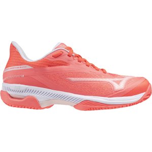 Mizuno Wave Exceed Court Clay Dames - oranje/wit
