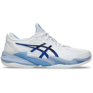 ASICS Court FF 3 Novak Clay Heren - wit/blauw