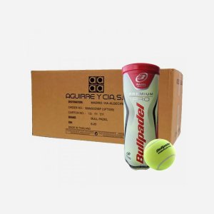 Gasgevulde padelballen premium pro doos met 24 kokers met elk 3 ballen