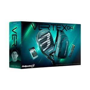 Bullpadel Vertex 04 Pack Man Racketpakket Padel Plus rugzak-zwart