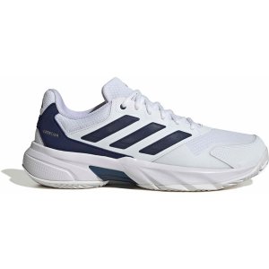 adidas CourtJam Control 3 Clay Heren - Wit/Blauw