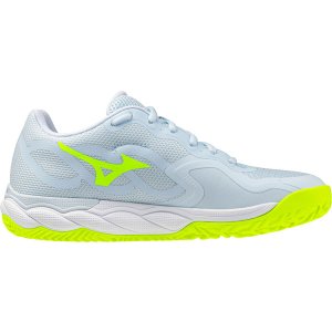 Mizuno Wave Enforce Court Clay Dames - lichtblauw/geel