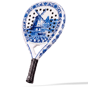 Matchu Sports Padel Racket – Delfts Blauw - Delfts Blauwe stijl - Delfts Blauw / Blauw-Wit - 3K Carbon