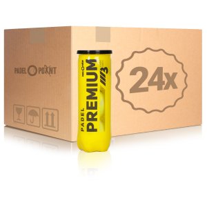 Padel-Point 24x verpakking  3 stuks Premium Ball In een doos