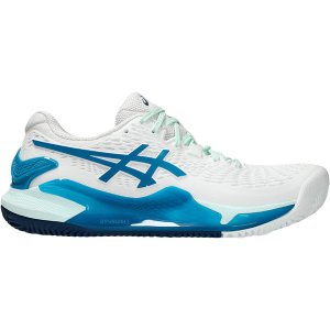 ASICS Gel-Resolution 9 Clay Dames - wit/blauw