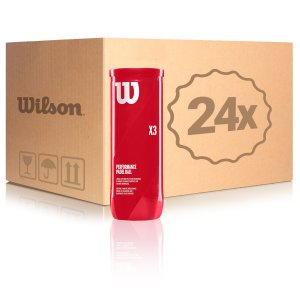Wilson 24x verpakking  3 stuks Padel X3 Ball In een doos